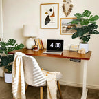 GTIDEA 2 Pack Fake Plants Artificial Monstera Deliciosa Plants in White Pots, 28'' Tall Fake Tropical Palm Tree with Greenery Leaves, Artificial Plant for Home Decor Indoor Living Room House Office
