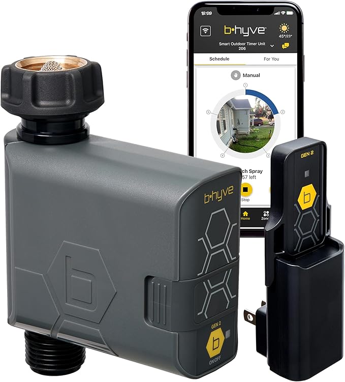 Orbit 90204Z B-hyve Gen 2 Smart Hose Watering Timer with Wi-Fi Hub