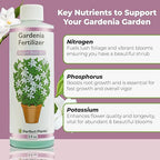 Perfect Plants Gardenia Liquid Fertilizer | 8oz. Tailored Bloom Boosting Plant Food | Great for Indoor Outdoor Flowering Plants