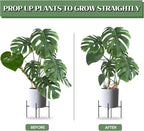 Joyhalo 12 Pack Plant Support Stakes, 16 Inch Plant Stakes for Outdoor Plants, Peony Cages and Supports, Peony Cage with 15 Pcs Twist Ties, Flower Stakes Peonies Support Cages for Plants