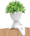 Zerzsy Fake Plant Room Decor - Funny Desk Decorations for Women - Cute Decoration for Work Office Plants for Desk Succulent for Women Office - Set of 1