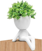 Zerzsy Fake Plant Room Decor - Funny Desk Decorations for Women - Cute Decoration for Work Office Plants for Desk Succulent for Women Office - Set of 1