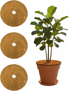 Coco Coir Mulch for Landscaping, 16 Inch Coconut Liners for Planters, 3 Pcs Coconut Fiber Tree Ring, Plant Covers from Animals,Dirt and Tree Protectors