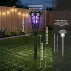 2026 4Pack Mosquito Repellent Outdoor Patio Solar Bug Zapper Outdoor,Mosquito Trap to Repel Gnat Small Flying Insect,Waterproof Mosquito Zapper for Outside,Solar Fly Zapper for Backyard,Garden,Patio