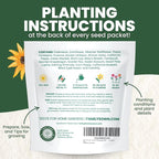 All Annual Quick Blooming Mix - 16,000 Flower Seeds for Planting - Wildflower Mix - Large 1 Ounce Packet