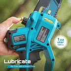 SEESII Flagship 8-Inch Cordless Mini Chainsaw, 2026 Upgraded Brushless Motor, Electric Chainsaw with 2×4000mAh Batteries, Tool-Free Chain Tension & Oiler, Handheld Saw for Fast Tree Branch Cutting