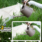 1 Gallon Watering Can for Plants, Watering Cans for Indoor&Outdoor Gardening, Water Can with Ergonomic Movable Handle (Brown)