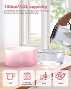 Pink Cat Water Fountain: Cat Fountain Super Silent Pet Water Fountain | 108oz/3.2L Water Fountains for Cats Indoor - Faucet Cat Fountain - Quiet Water Pump - Suitable for Cats and Dogs - BEMOONY
