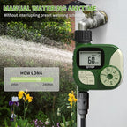 GMR Sprinkler Timer, Water Timer for Garden Hose, Hose Timers for Watering, Irrigation System with 3 Programs/Rain Delay/Manual/Auto Watering System, 1 Outlet