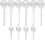Little Green Leaf Automatic Plant Watering Globes, Self Watering Planter Inserts (Set of 10) | Clear Plastic Bulbs | 6 × 300ml + 4 × 70ml | Indoor & Outdoor Use