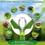 Bug Catcher for Kids, Insect Trap Kit with 6X Magnifier Glass - STEM Educational Exploration Tool for Indoor and Outdoor,Christmas Birthday Gifts Toys for Adults, Boys, and Girls(Green 2PCS)