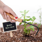 Bonsai Root Hook, Gardening Manganese Steel Root Rake with Ergonomic Wooden Handle, Bonsai Tools for Potted Plants Gardening Work Weeding Tool