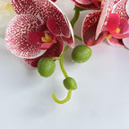 Fake Flowers, Elegant Realistic Design, PP, Orchid Decor Vase, Silk Bloom Arrangement, Long-Lasting, for Home, Bedroom, Bathroom, Living Room, Office