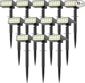 WENATY 12Pack Solar Spot Lights Outdoor, Solar Lights Outdoor Waterproof with 4 Light Mode 2-in-1 Landscape Spotlights Solar Powered Yard Garden Outside Flood Light for House Pathway Tree (Cool White)