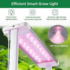 E SUPEREGROW Hydroponics Growing System kit with Trellis,Smart Hydroponic Gardening System with LED Grow Light, Indoor Hydroponic Garden Herb Grow Kit for Short Tomato,Pepper,Cucumber (6200LC)