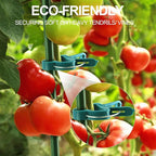 Yinghezu 120 Pcs Plant Support Clips,Flower and Vine,Garden Tomato Plant Support Clips for Supporting Stems,Vines Grow Upright Climbing,Tool for Straightening,Tomato Cage,Trellis. 2 Sizes in one Pack