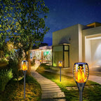 TomCare 8 Pack Outdoor Solar Lights Flickering Flames Torch Decorative Garden Lights Solar Powered Waterproof Lighting for Garden Patio Yard Landscape