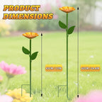 Mellbree Bee Watering Station, 4-Pack Metal Flower Bee Bath for Garden – Attract Butterflies & Pollinators – Colorful Outdoor Garden Stakes for Yard, Patio, Butterfly Garden – Gardening Essentials