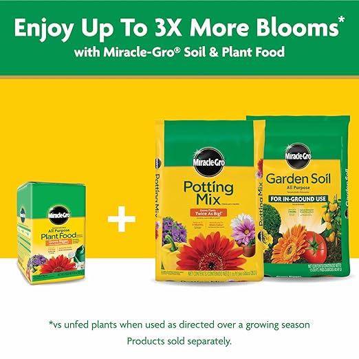 Miracle-Gro Water Soluble All Purpose Plant Food, Fertilizer for Indoor or Outdoor Flowers, Vegetables or Trees, 8 oz.