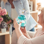 FIACO Gifts for Women Birthday Preserved Rose Forever Flower in Glass Angel Figurines Fresh Flowers for Delivery Prime for Mom Real Roses for Grandma Sister Wife Her from Daughter