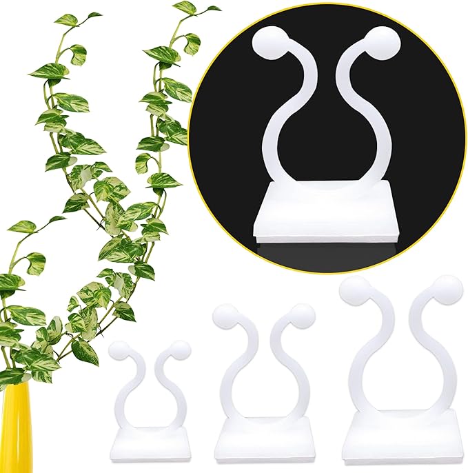 Plant Clips-Plant Climbing Wall Fixture Clips 110PCS, Invisible Clips For Climbing Plants，Self-Adhesive plant wall clips For Plant Support, Sticky Plant Fixture Clips Plant Holder For Pothos