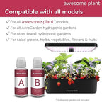 600ml Hydroponic Plant Food (6 Pack), Hydroponic Nutrients Fertilizer Supplies for Hydroponics Growing System, Compatible with AeroGarden and All Gardens, for Herbs Vegetables Flowers