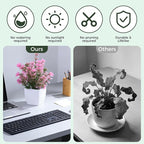 Clearain 6 Pack Fake Plants Mini Artificial Greenery Potted Plants for Home Decor Indoor Office Table Room Farmhouse Bathroom Decor (Mixed Color)