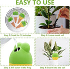 4 Pack Terracotta Self Watering Spikes, Automatic Plant Waterer Devices Continuous Moisture with Slow Release Plant Watering Globes Watering System