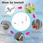 Drip Acclimation Kit for Aquarium, Adjustable Precision Slow Drip System to Reduce Stress, Prevent Osmotic Shock, Safe Acclimation for Shrimp, Fish