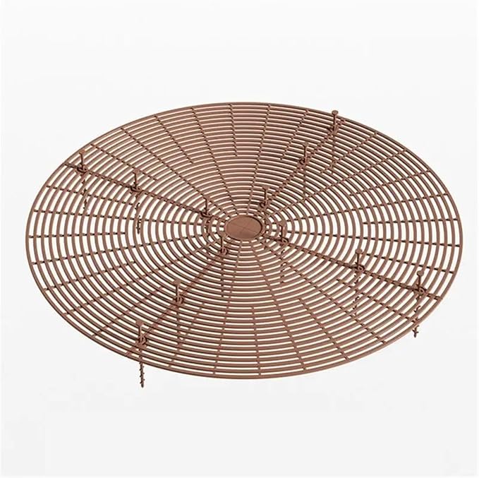 Plant Pot Grids 3pcs Flower Pot Cover Grid Garden Soil Guard Plant Protector Home Indoor Repel Cat Dog Protection(Coffee,52cm)