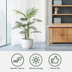 Artificial Palm Tree, Tall Tropical Palm Tree Faux Palm Plant for Indoor Outdoor Office House Living Room Home Decor