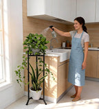 2 Tier Plant Stand Indoor Outdoor, Heavy Duty Metal Shelf Flower Storage Plant Holder for Patio Living Room Balcony Garden, No Wobble Design (No Pots)