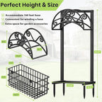 TomCare Garden Hose Holder Upgraded Water Hose Holder Heavy Duty 4 Spikes Hose Hanger Holds 160 Feet Hoses Stable Freestanding Hose Storage Organizer for Outside Yard