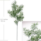 Artificial Plants Fake Plant Simulation Bamboo Leaf Tall 31 Inch, Faux Reed Plastic Leaves Faux Greenery Bushes Flexible Branches Stems for Indoor Outdoor Decor Wedding Party DIY Decoration - 2 Pack