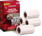 Catchmaster Tree Shield Lantern Fly & Ant Traps Insect Barrier, 4 Rolls 30ft Each, Outdoor Adhesive Crawling Insect Trap to Protect Trees, Fruit & Plants, Pest Control Lawn & Garden