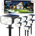 Solar Lights Outdoor Waterproof IP65, Super Bright LED,Cool Light 2 Lighting Modes Selectable, Solar Powered Yard Garden Solar Spot Lights for Outside Landscape Auto On/Off -8 Pack