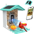 Smart Bird Feeder with Camera, AI Identifies 16,000+ Birds, Solar Powered, 2.5K HD, Auto Capture & Notify, Ideal Gift for Bird Lovers