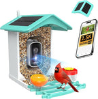 Smart Bird Feeder with Camera, AI Identifies 16,000+ Birds, Solar Powered, 2.5K HD, Auto Capture & Notify, Ideal Gift for Bird Lovers