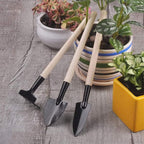 3PCS Mini Garden Tools Sets Durable Gardening Hand Tool Ergonomic & Rust Resistant for Women Kid Men Gardener