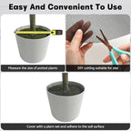 8Pcs Plant Pot Grid, Plant Pot Cover for Potted Plants, Pet Proof Plant Cover for Indoor & Outdoor Garden Plants, Cuttable Plant Protector from Animals, Cats, Dogs and Squirrels (15.7in)