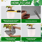 4-Pack Plant Pot Grids- 15.7 Inch Cuttable Mesh Plant Pot Soil Covers -Protectors from Animals - Plant Protector Ring for Indoor Outdoor Garden Plant Landscaping