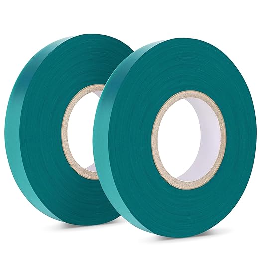 Garden Tie Tape 0.45" 290 Ft, Stretch Tie Tape Roll, Sturdy Plant Ribbon Garden Green PVC Plastic Stake Gardening Tools for Indoor Outdoor Patio Plant Use