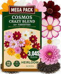 3045+ Crazy Blend Cosmos Seeds, Pack for 2026 Non-GMO Flower Seeds – 10+ Varieties of Cosmos – Bulk Cosmos Flowering Seed Mix