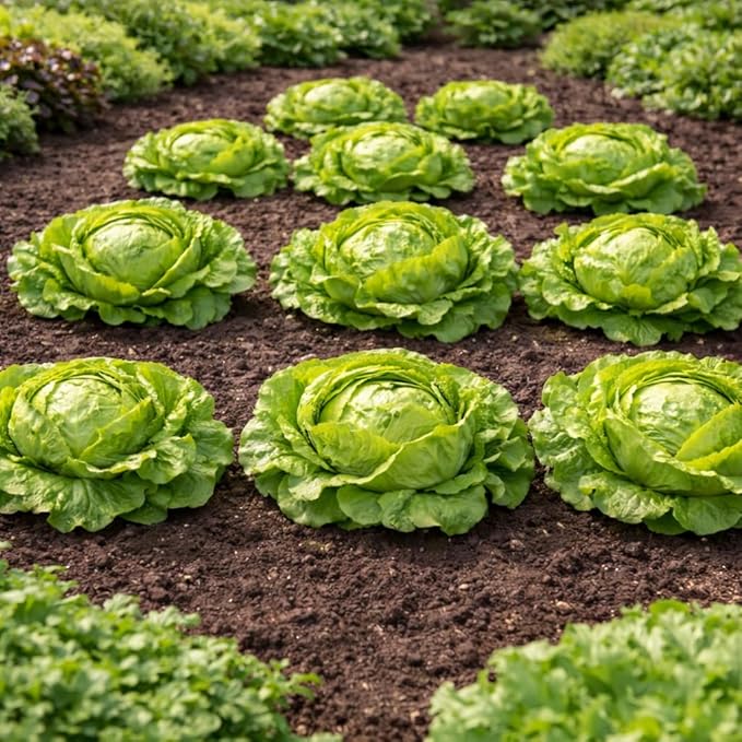 Buttercrunch Lettuce Seeds – Soft Butterhead Leaves, Compact Loose Heads for Home Gardens, Raised Beds & Containers