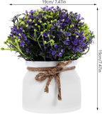 STOBAZA Artificial Potted Orchid Bonsai Fake Plant for Living No Maintenance Decor