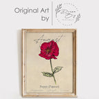 August Birth Flower Art Print - 8x10 (Unframed) | Capturing the Splendor of the August Birth Flower | Decor Accent for Birthdays and Special Occasions | Living Room Décor | Modern Home Décor