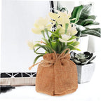 Realistic Phalaenopsis Orchid Bonsai with Pot Vivid Faux Flower Plant for Home and Office Decor Maintenance Artificial Potted Flowers for Table Bedroom Living Balcony Decoration