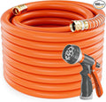 SPECILITE Garden Hose 100 ft x 3/4 in Heavy Duty, Flexible and Kink Resistant, All Weather Water Hose with 3/4" Solid Brass Fittings - for Backyard, Lawn, Car Washing & Outdoor Cleaning