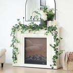 Mizii 2 Strands Artificial Vines Ivy Garland 79" Fake Vine with Silk Green Leaves Faux Hanging Plants Greenery Decoration for Outdoors Party Wedding Indoor Mantle Bedroom Home Decor (Ivy)