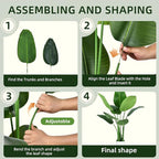 Bird of Paradise Plant Artificial 7ft,Faux Plants Indoor Tall with 13 Trunks - The Perfect Indoor Silk Floor Plant for Home Decor in Living Room, Office, and Bedroom (7FT Bird of Paradise)